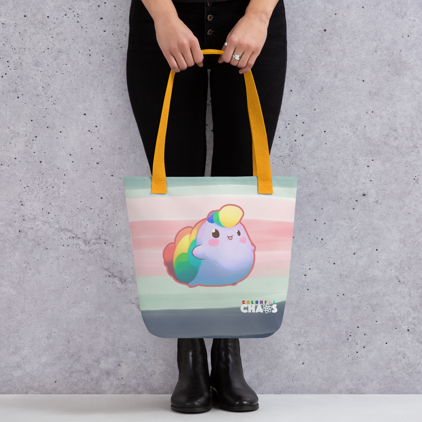 NIBBY™ Rainbow Puff Tote Bag