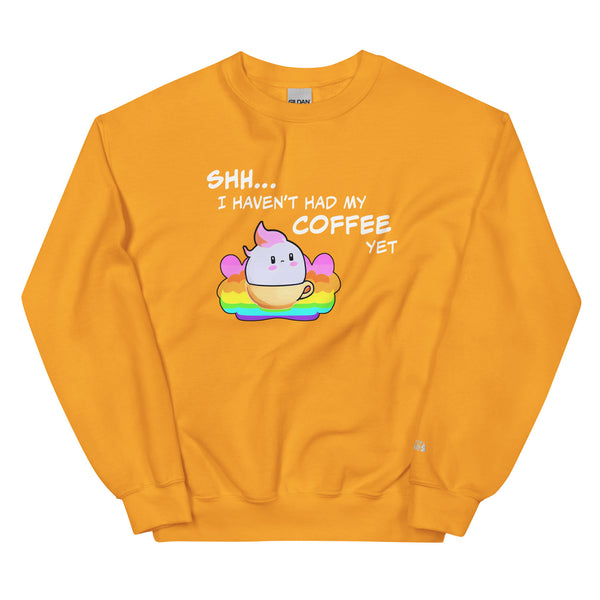 FLECK™ “Shhh I Haven’t Had My Coffee Yet” Unisex Crewneck Sweatshirt